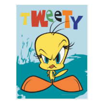 Angry Tweety Post Card