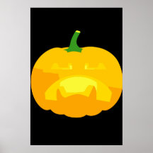 Angry Upset Jack-O-'Lantern Posters