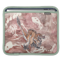 Angry Velociraptor ipad sleeves