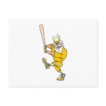 Angry Viking Baseball Player Post Cards