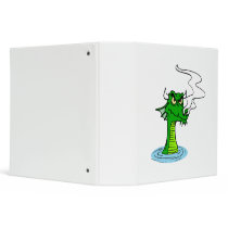Angry Water Dragon Vinyl Binder