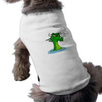 Angry Water Dragon Dog T-shirt