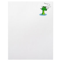 Angry Water Dragon Letterhead Design