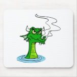 Angry Water Dragon Mousepad