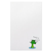 Angry Water Dragon Customized Stationery