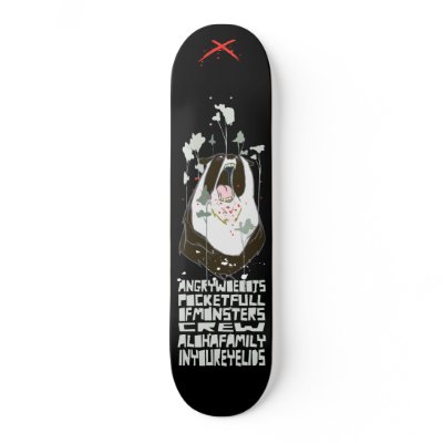 Angry Woebots "Pocket Full of Monsters" Skate Board Deck by angrywoebots