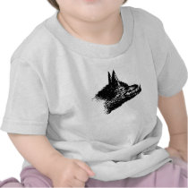 Angry Wolf Drawing T Shirt