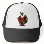 Angry Worm With Needle Trucker Hat