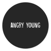 angry young & poor stickers