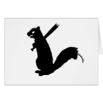 Angry Zombie Squirrel Collection cards