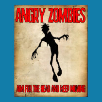 'Angry Zombies" poster Angry Johnny