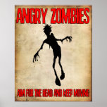 'Angry Zombies" poster Angry Johnny posters