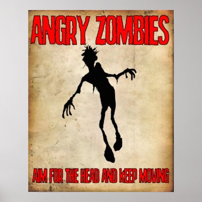 'Angry Zombies" poster Angry Johnny by killville