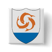 Anguilla Coat of arm  AI Pinback Button