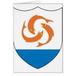 Anguilla Coat of arm  AI Greeting Card