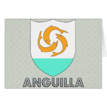 Anguilla Coat of Arms Greeting Cards