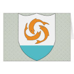 Anguilla Coat of Arms detail Greeting Cards