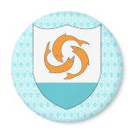 Anguilla Coat of Arms detail Fridge Magnet