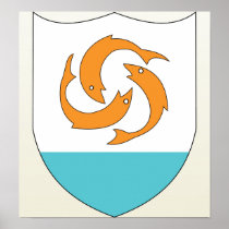 Anguilla Coat of Arms detail Print