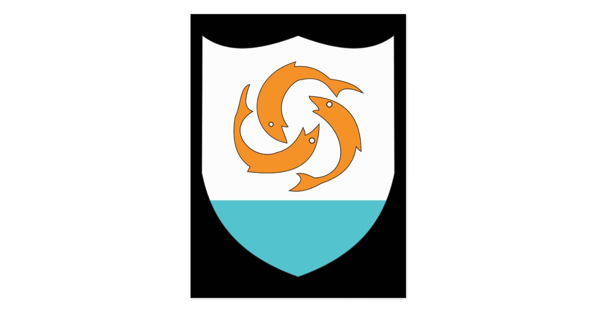 Anguilla Coat Of Arms Postcard Zazzle