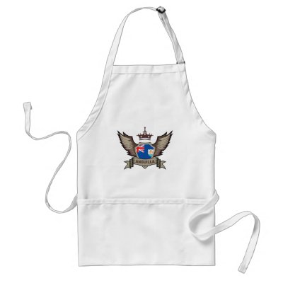 Anguilla Emblem Aprons by teyes143