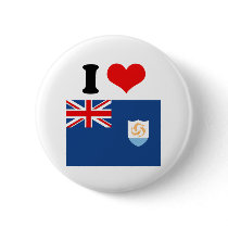 Anguilla Flag Pinback Button