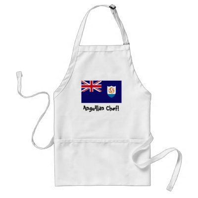 Anguilla flag chef apron by WorldGoods