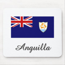 Anguilla Flag Design mousepads by flagshirt Anguilla Flag Design mousepads