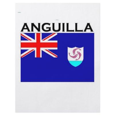 Anguilla Flag Full Color Flyer by bartstshirts