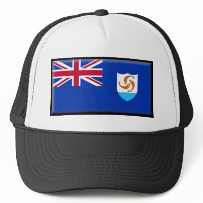 Anguilla Flag Trucker Hat by jacinto888