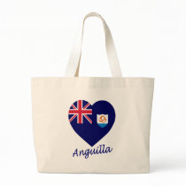 Anguilla Flag Heart bags