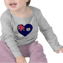 Anguilla Flag Heart Shirt
