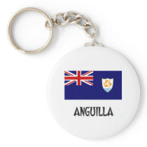 Anguilla Flag Key Chain