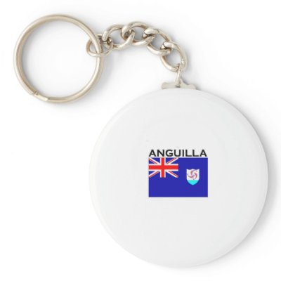 Anguilla Flag Keychain by bartstshirts