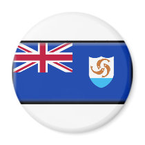 Anguilla Flag Fridge Magnets