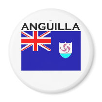 Anguilla Flag Fridge Magnet