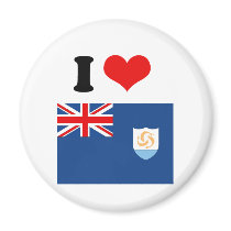 Anguilla Flag Refrigerator Magnets
