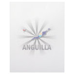 Anguilla Flag Map 2.0 Personalized Letterhead