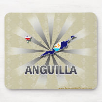 Anguilla Flag Map 2.0 Mousepad