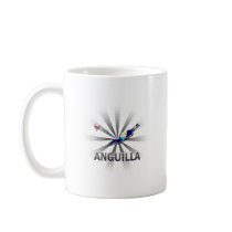 Anguilla Flag Map 2.0 Mugs