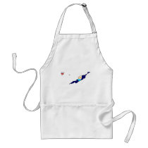 Anguilla flag map aprons