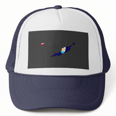 Anguilla flag map hat by FlagStore