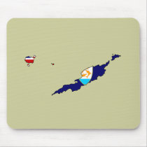 Anguilla flag map mouse mats