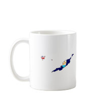 Anguilla flag map coffee mug