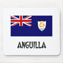 Anguilla Flag mousepads by flagshirt Anguilla Flag mousepads