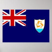 Anguilla Flag Poster