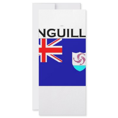Anguilla Flag Rack Card by bartstshirts