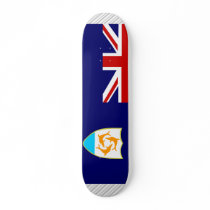 Anguilla Flag Skate Board