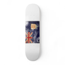 Anguilla Flag Skate Board