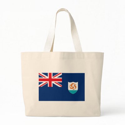 Anguilla Flag Tote Bag by FlagTshirts